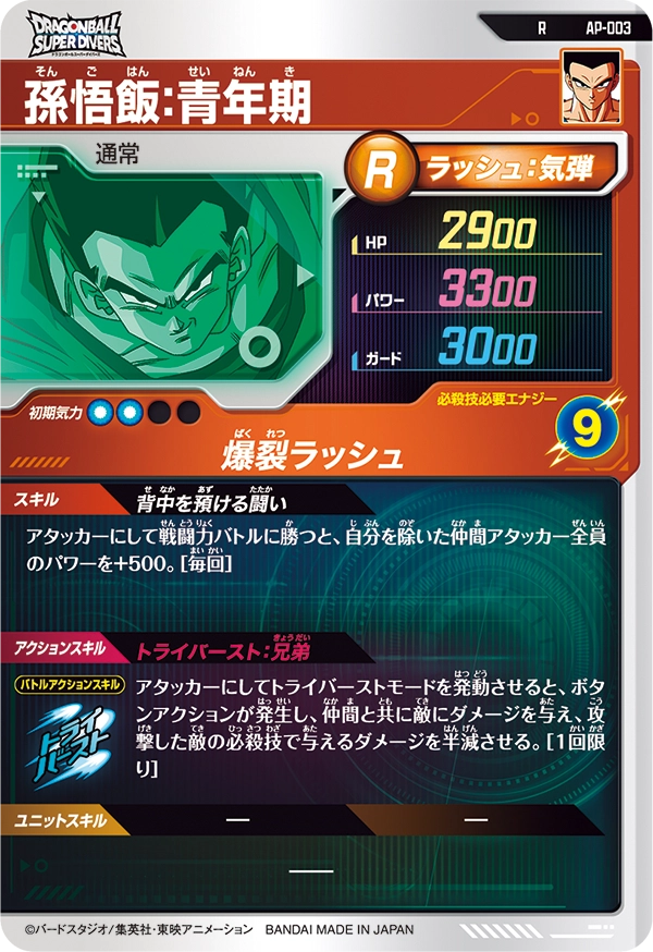 AP-003 孫悟飯：青年期