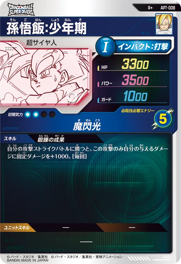 APT-008 孫悟飯：少年期