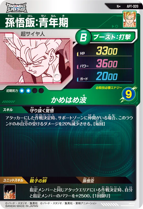 APT-009 孫悟飯：青年期