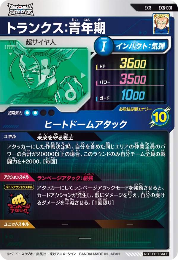 EX6-001 トランクス：青年期