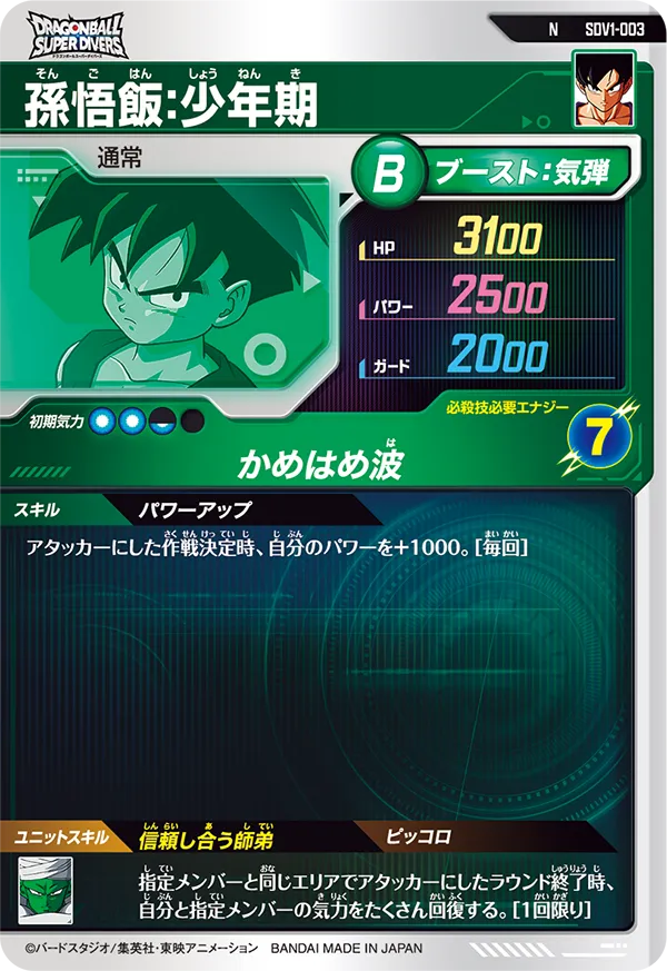 SDV1-003 孫悟飯：少年期