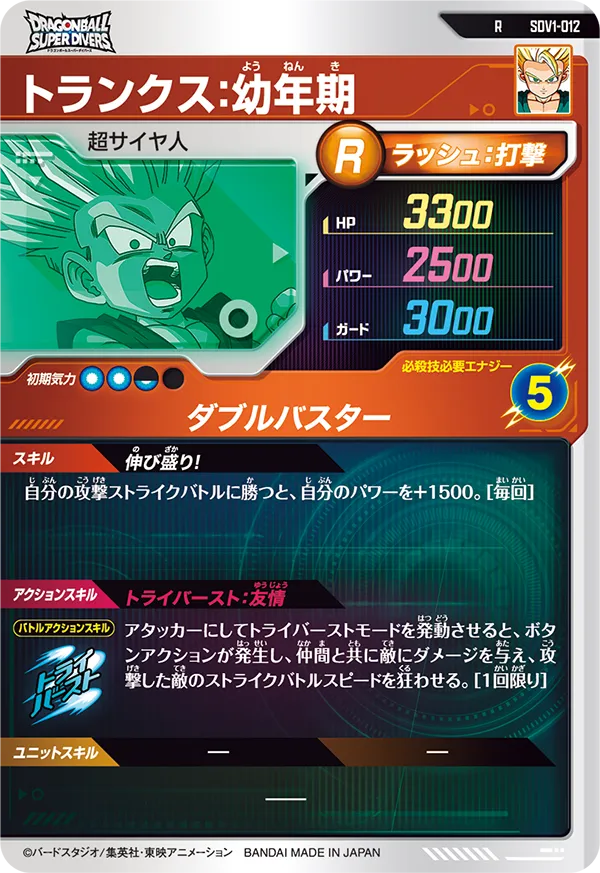 SDV1-012 トランクス：幼年期