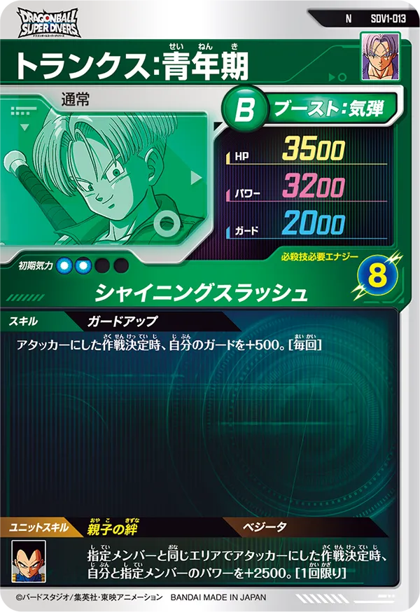 SDV1-013 トランクス：青年期