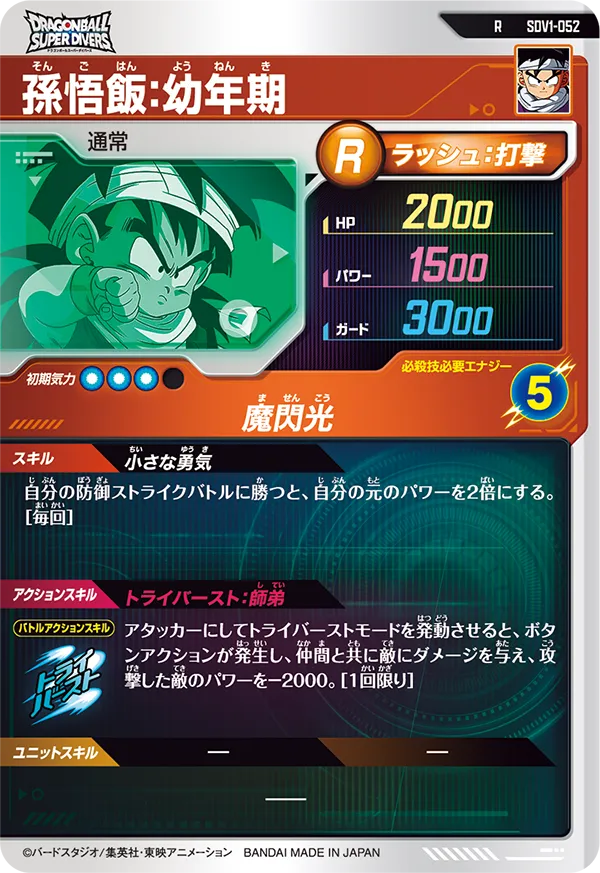 SDV1-052 孫悟飯：幼年期