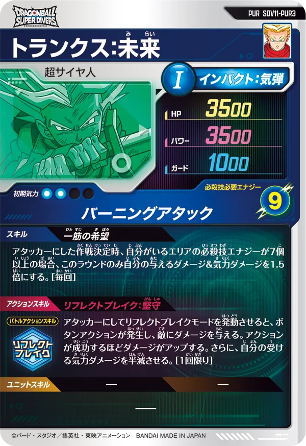 SDV11-PUR3 トランクス：未来