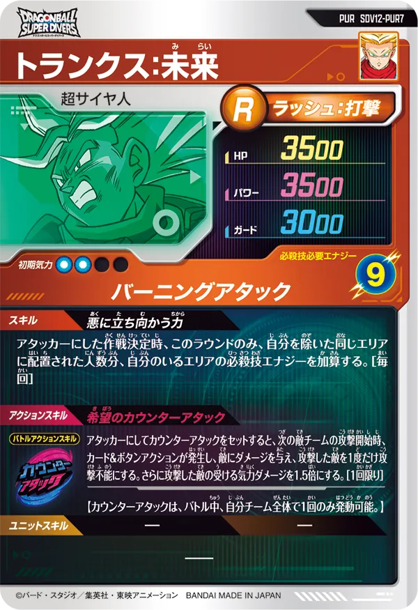 SDV12-PUR7 トランクス：未来