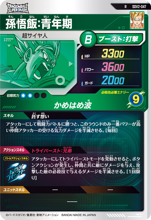 SDV2-047 孫悟飯：青年期