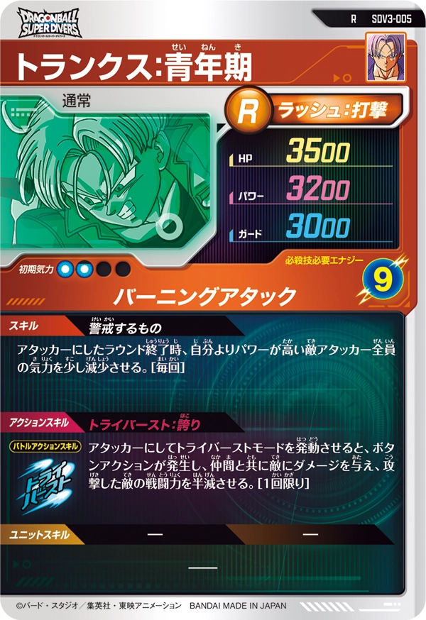 SDV3-005 トランクス：青年期