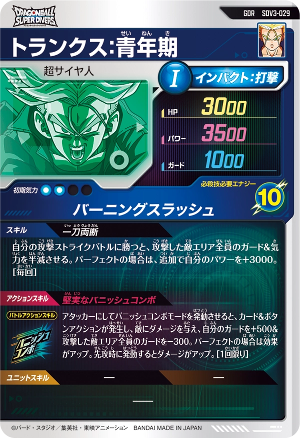 SDV3-029 トランクス：青年期