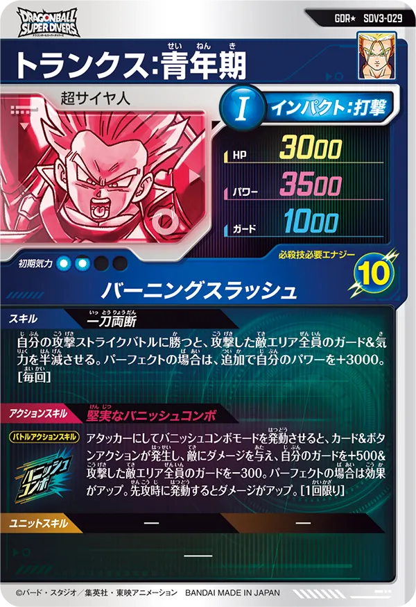 SDV3-029 トランクス：青年期