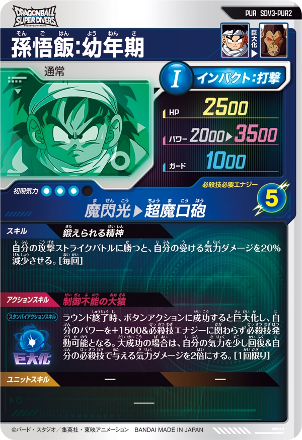 SDV3-PUR2 孫悟飯：幼年期