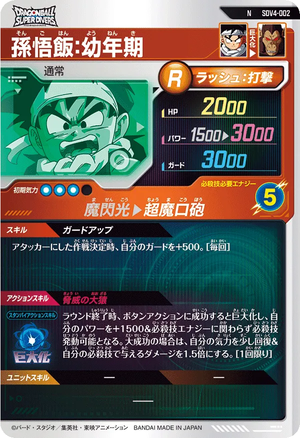 SDV4-002 孫悟飯：幼年期