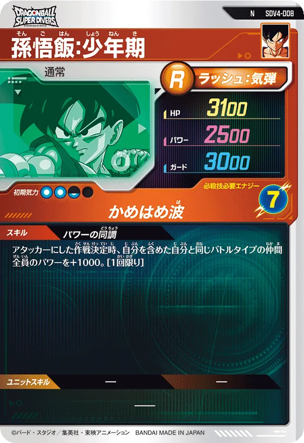 SDV4-008 孫悟飯：少年期