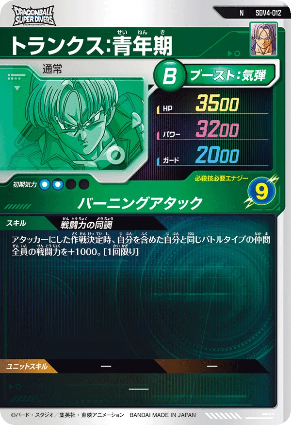 SDV4-012 トランクス：青年期