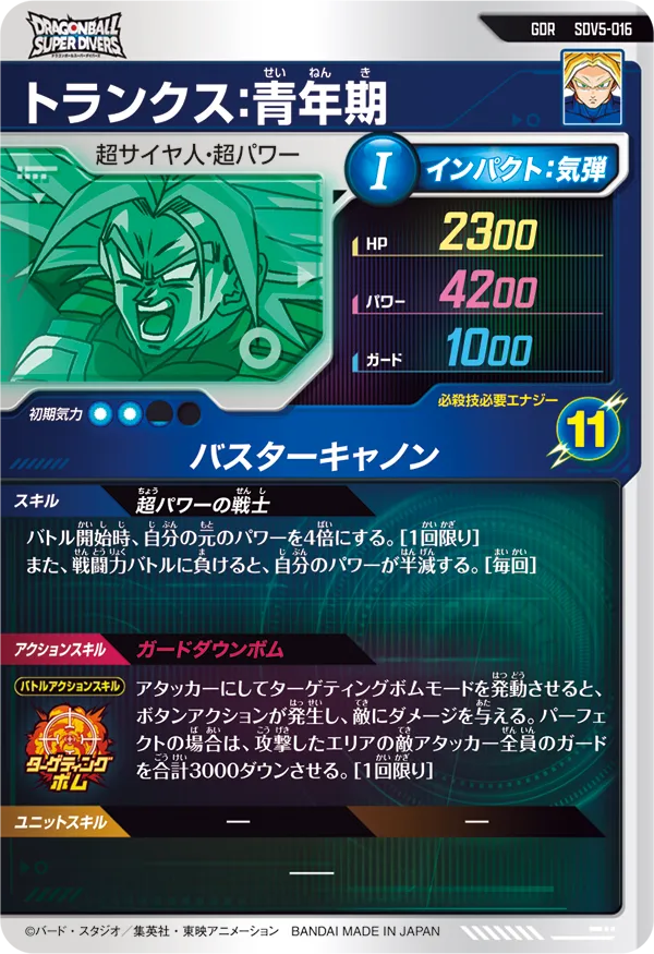 SDV5-016 トランクス：青年期