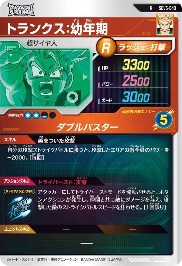 SDV5-040 トランクス：幼年期