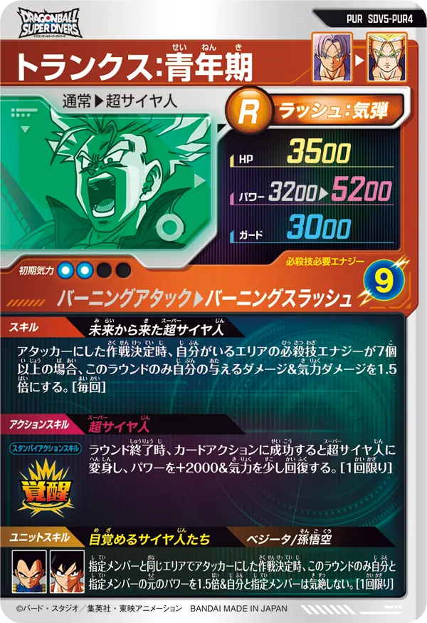 SDV5-PUR4 トランクス：青年期