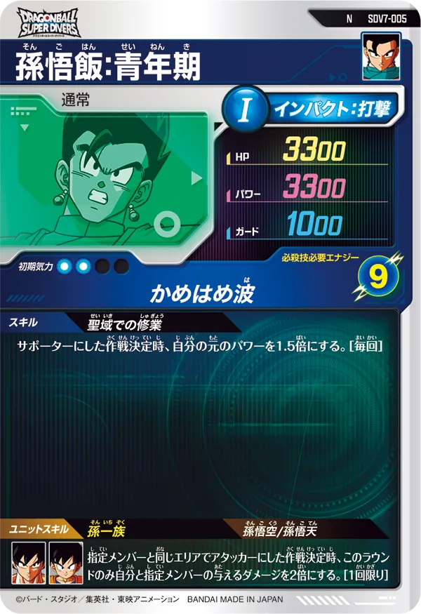 SDV7-005 孫悟飯：青年期