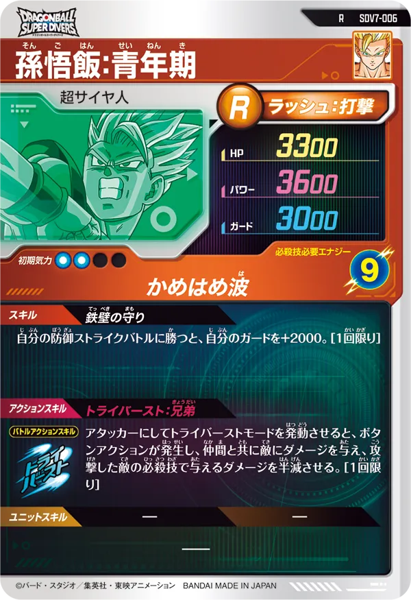 SDV7-006 孫悟飯：青年期