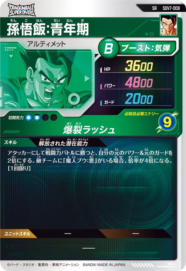 SDV7-008 孫悟飯：青年期