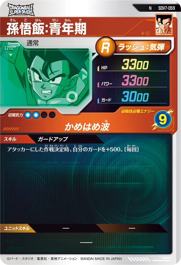 SDV7-059 孫悟飯：青年期