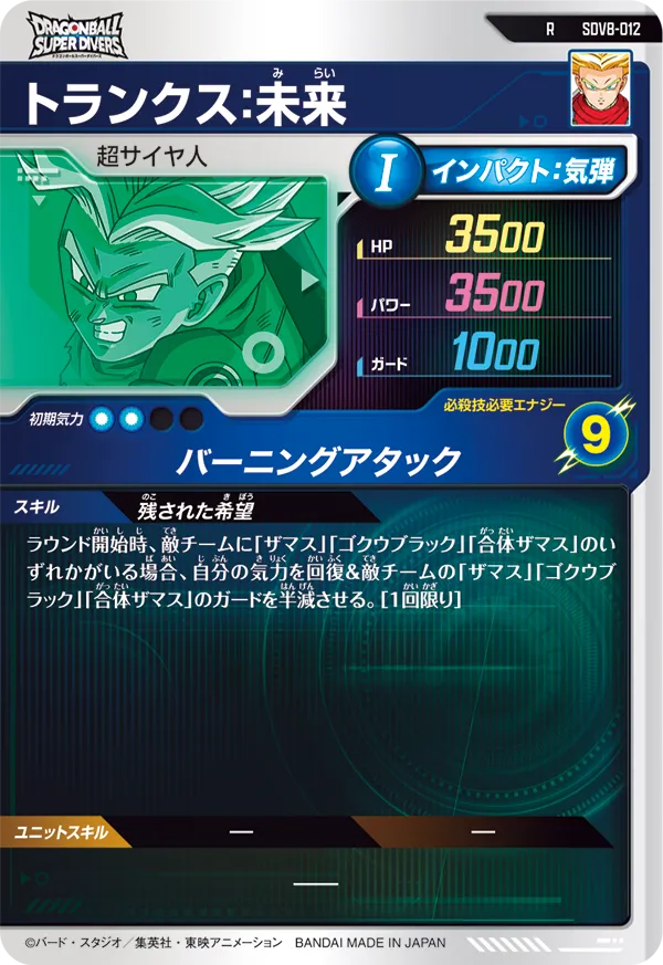 SDV8-012 トランクス：未来