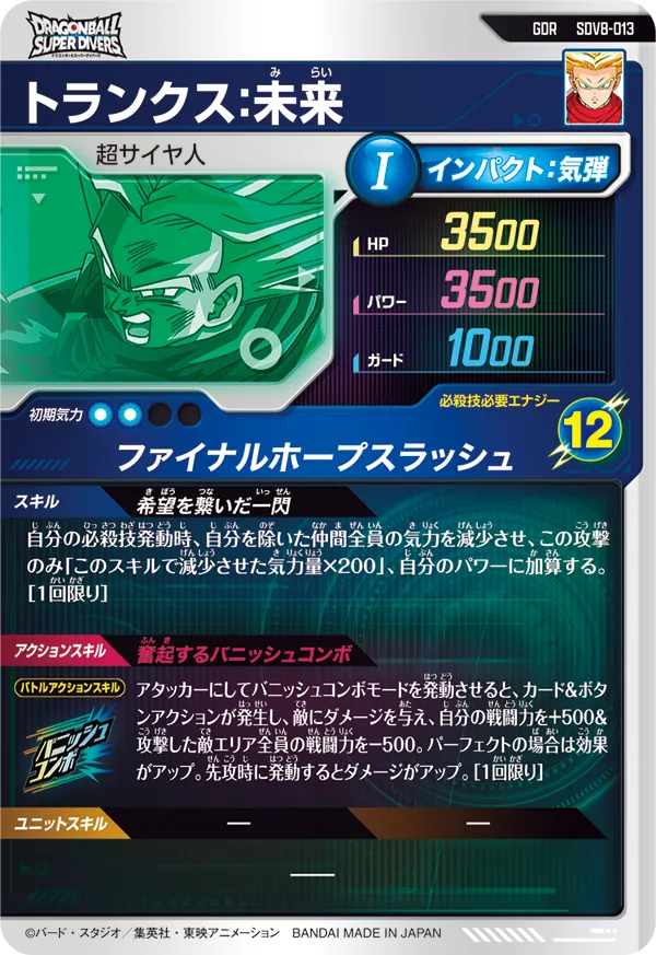 SDV8-013 トランクス：未来
