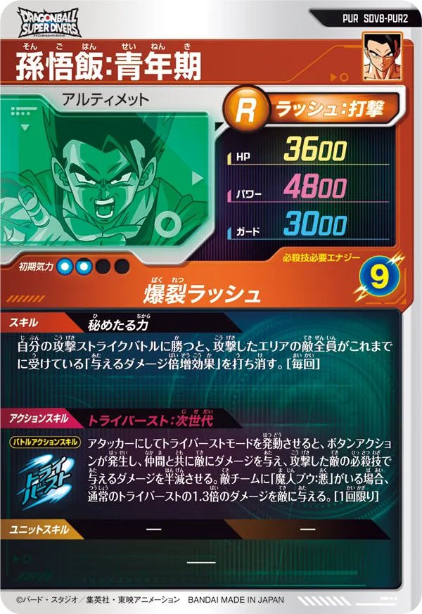 SDV8-PUR2 孫悟飯：青年期