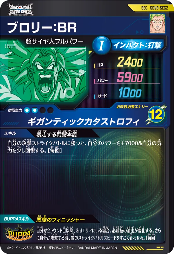 SDV8-SEC2 ブロリー：ＢＲ