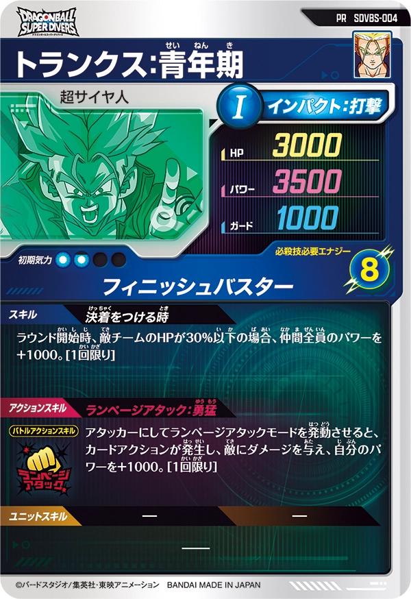 SDVBS-004 トランクス：青年期