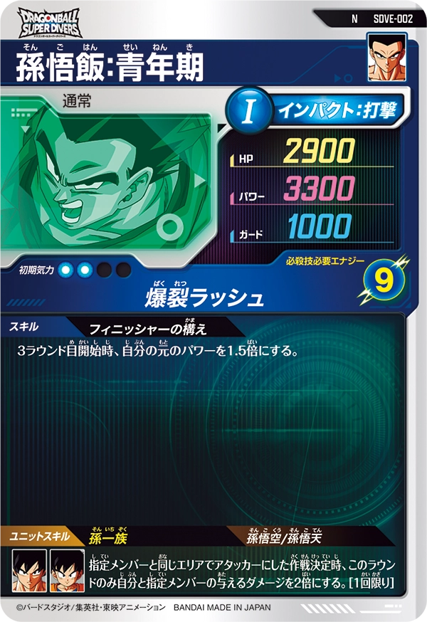 SDVE-002 孫悟飯：青年期