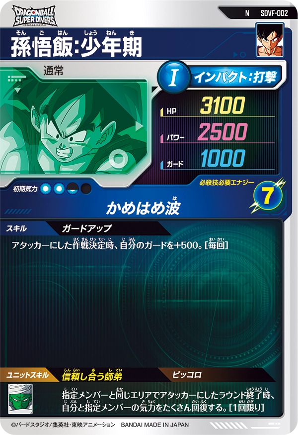 SDVF-002 孫悟飯：少年期