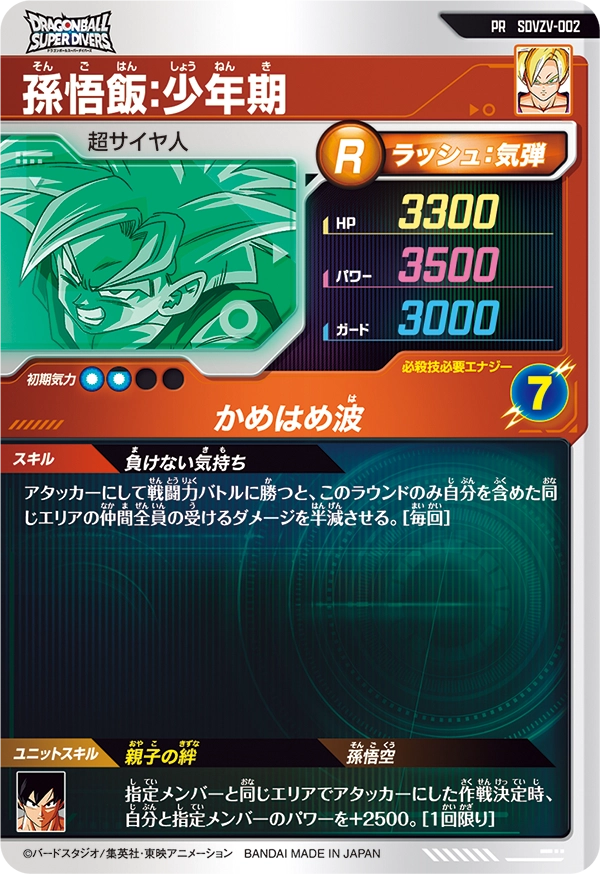 SDVZV-002 孫悟飯：少年期