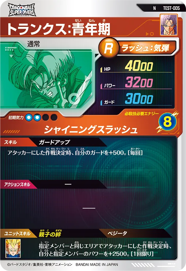 TEST-005 トランクス：青年期